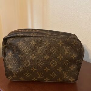 Louis Vuitton Brown Monogram Cosmetic Bag